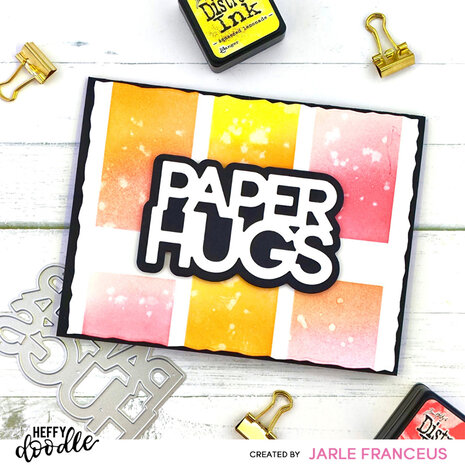 Heffy Doodle Deckled Paper Hugs Dies (HFD0547) (OUTLET)