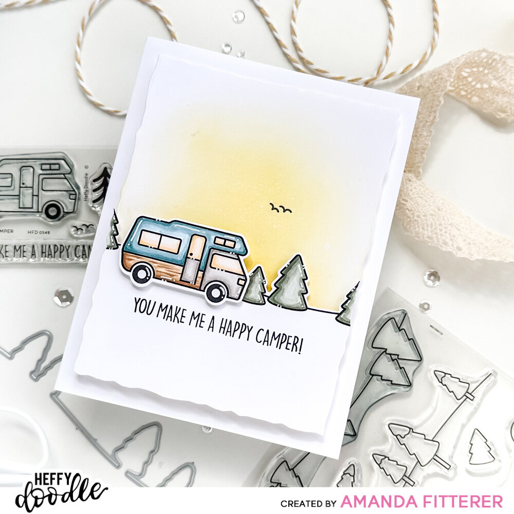 Heffy Doodle Deckled Paper Hugs Dies (HFD0547) (OUTLET)