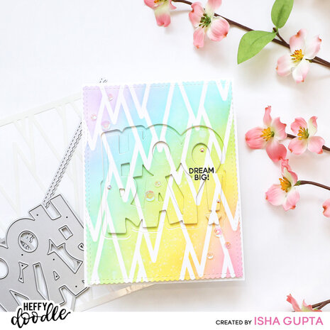 Heffy Doodle Hooray Jumbo Sentiment Dies (HFD0542) (OUTLET)