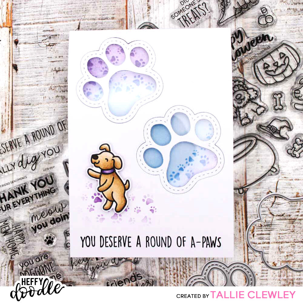 Heffy Doodle Furry Friend Sentiment Clear Stamps (HFD0541) (OUTLET) Heffy Doodle Furry Friend Sentiment Clear Stamps (HFD0541) (OUTLET)