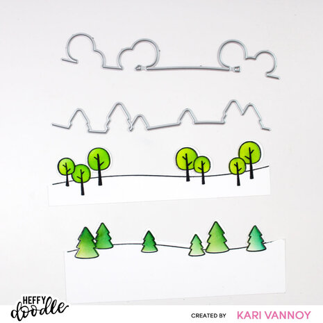 Heffy Doodle Lovely Landscapes Dies (HFD0531) (OUTLET) Heffy Doodle Lovely Landscapes Dies (HFD0531) (OUTLET)