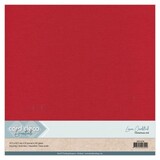 Card Deco Linen Cardstock 30.5x30.5 cm Christmas Red (10pcs) (LKK-SC34)