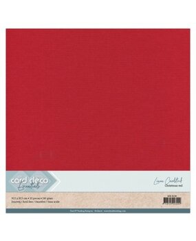 Card Deco Linen Cardstock 30.5x30.5 cm Christmas Red (10pcs) (LKK-SC34) Card Deco Linen Cardstock 30.5x30.5 cm Christmas Red (10pcs) (LKK-SC34)