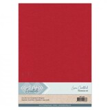 Card Deco Linen Cardstock A4 Christmas Red (10pcs) (LKK-A434)
