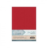Card Deco Linen Cardstock A5 Christmas Red (10pcs) (LKK-A534)