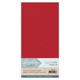 Card Deco Linen Cardstock Square Christmas Red (10pcs) (LKK-4K34)