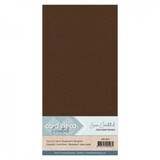 Card Deco Linen Cardstock Square Chocolate Brown (10pcs) (LKK-4K33)