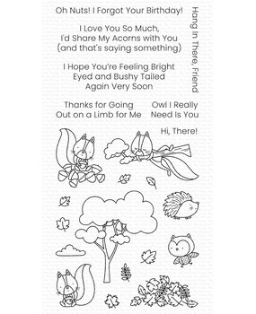 My Favorite Things Bright Eyed and Bushy Tailed Clear Stamps (CS-824) (OUTLET)