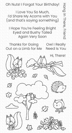 My Favorite Things Bright Eyed and Bushy Tailed Clear Stamps (CS-824) (OUTLET)