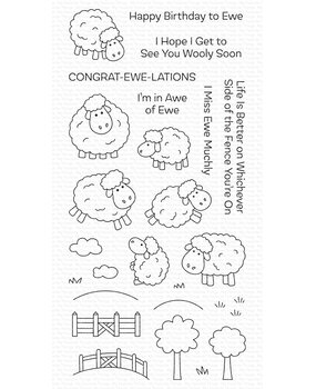 My Favorite Things In Awe of Ewe Clear Stamps (CS-825) (OUTLET)