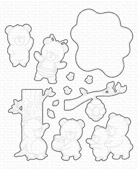My Favorite Things Sweet Honey Bear Die-namics (MFT-2622) (OUTLET)