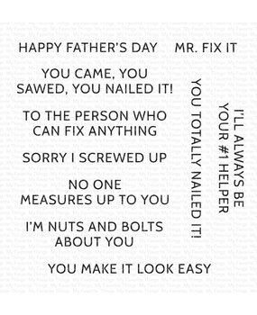 My Favorite Things Tool Talk Clear Stamps (CS-827) (OUTLET)