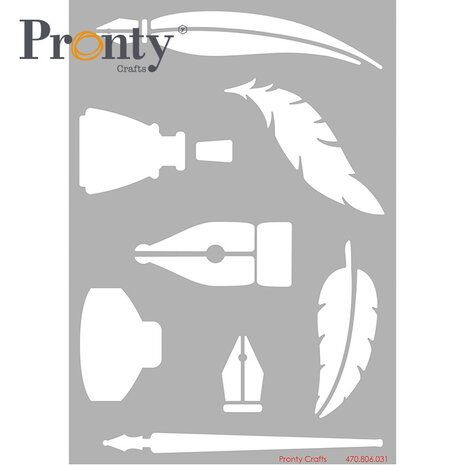Pronty Crafts Stencil Pen and Ink A5 (470.806.031) (OUTLET)
