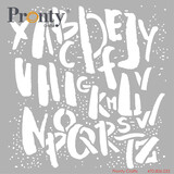 Pronty Crafts Stencil Alphabet 15x15cm (470.806.033) (DISCONTINUED)
