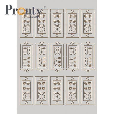 Pronty Crafts Frames and Turn Buttons A5 Chipboard (492.001.047) (OUTLET)