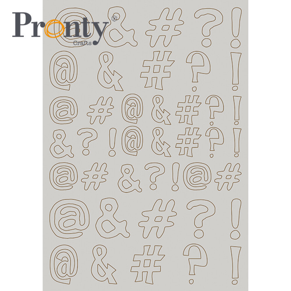 Pronty Crafts Diacritics A4 Chipboard (492.001.048) (OUTLET)