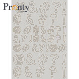 Pronty Crafts Diacritics A4 Chipboard (492.001.048) (DISCONTINUED)