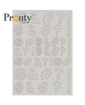 Pronty Crafts Diacritics A4 Chipboard (492.001.048) (DISCONTINUED)