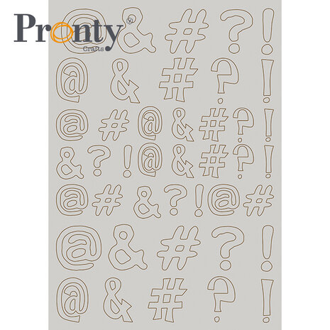 Pronty Crafts Diacritics A4 Chipboard (492.001.048) (OUTLET)