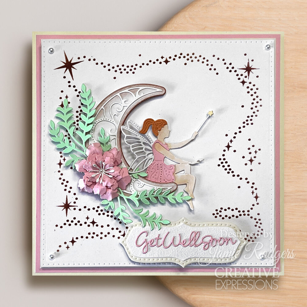 Creative Expressions Jamie Rodgers Craft Die Fairy Wishes Get Well Soon (CEDJR105) (OUTLET)