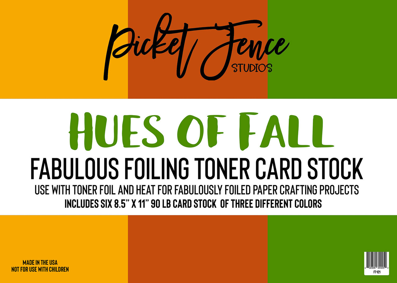 Picket Fence Studios Fabulous Foiling Toner Card Stock Hues of Fall (6pcs) (FT-121) (OUTLET) Picket Fence Studios Fabulous Foiling Toner Card Stock Hues of Fall (6pcs) (FT-121) (OUTLET)