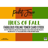 Picket Fence Studios Fabulous Foiling Toner Card Stock Hues of Fall (6pcs) (FT-121) (OUTLET)