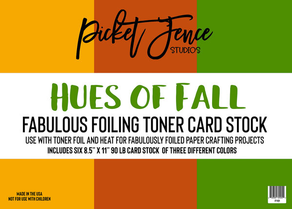 Picket Fence Studios Fabulous Foiling Toner Card Stock Hues of Fall (6pcs) (FT-121) (OUTLET) Picket Fence Studios Fabulous Foiling Toner Card Stock Hues of Fall (6pcs) (FT-121) (OUTLET)