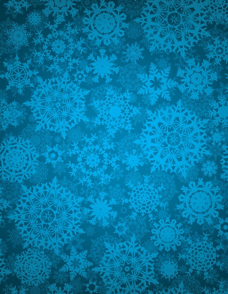Picket Fence Studios Fabulous Foiling Toner Card Stock Skies of Snowflakes (6pcs) (FT-116) (OUTLET)