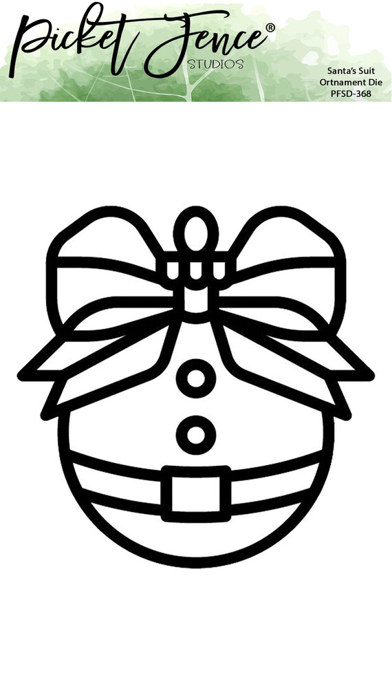 Picket Fence Studios Santa's Suit Ornament 4x6 Inch Metal Dies (PFSD-368) (OUTLET) Picket Fence Studios Santa's Suit Ornament 4x6 Inch Metal Dies (PFSD-368) (OUTLET)