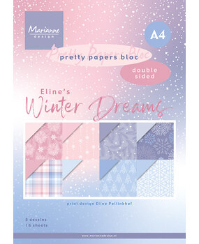 Marianne Design Pretty Papers Bloc A4 Eline's Winter Dreams (PB7067)