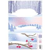 Marianne Design Decoupage A4 Sheet Eline's Winter Dreams Backgrounds (AK0091) (DISCONTINUED)