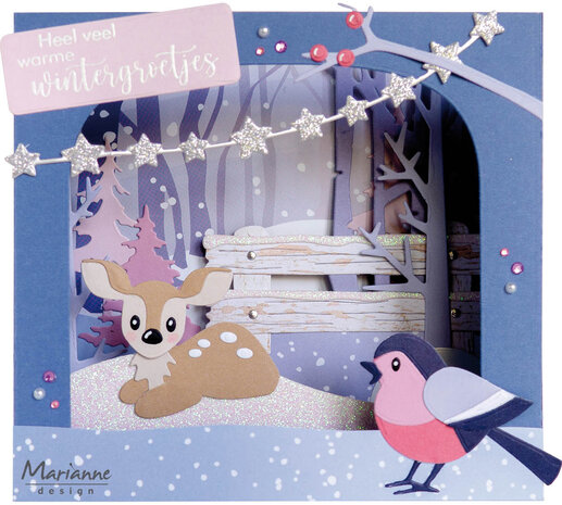 Marianne Design Decoupage A4 Sheet Eline's Winter Dreams Backgrounds (AK0091) (DISCONTINUED) Marianne Design Decoupage A4 Sheet Eline's Winter Dreams Backgrounds (AK0091) (DISCONTINUED)