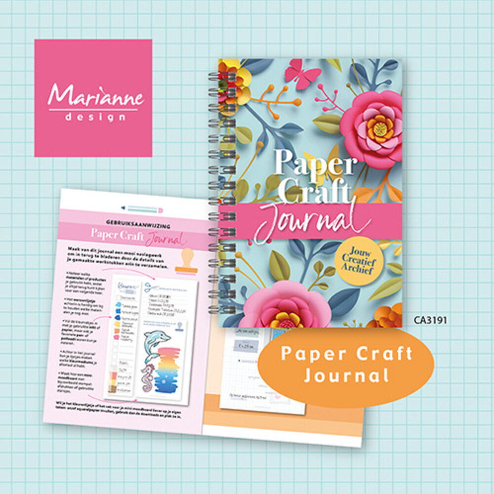Marianne Design Paper Craft Journal A5 NL (CA3191) (DISCONTINUED) Marianne Design Paper Craft Journal A5 NL (CA3191) (DISCONTINUED)