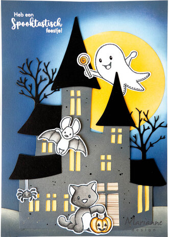 Marianne Design Collectables Stamp & Die Eline's Animals Halloween (EC0201) (DISCONTINUED)