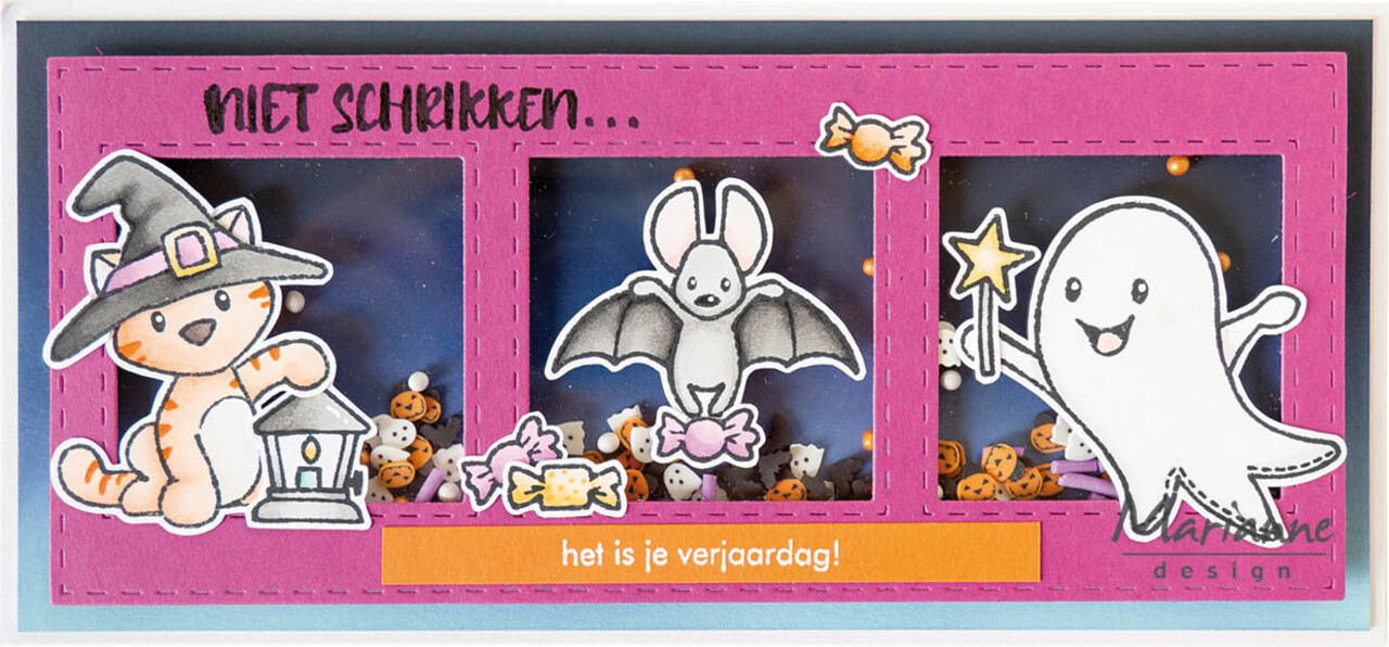 Marianne Design Collectables Stamp & Die Eline's Animals Halloween (EC0201) (DISCONTINUED)