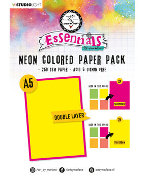 Art By Marlene Essentials Neon Colored A5 Paper Pack (ABM-ES-PP105) (DISCONTINUED)