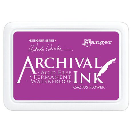 Ranger Wendy Vecchi Archival Ink Pad Cactus Flower (AID48985) (DISCONTINUED) Ranger Wendy Vecchi Archival Ink Pad Cactus Flower (AID48985) (DISCONTINUED)