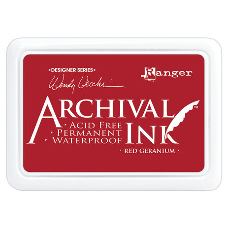 Ranger Wendy Vecchi Archival Ink Pad Red Geranium (AID38993) Ranger Wendy Vecchi Archival Ink Pad Red Geranium (AID38993)