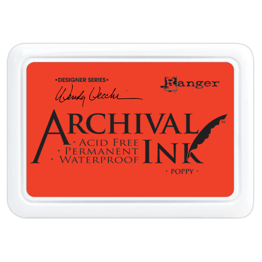 Ranger Wendy Vecchi Archival Ink Pad Poppy (AID61267) (DISCONTINUED) Ranger Wendy Vecchi Archival Ink Pad Poppy (AID61267) (DISCONTINUED)