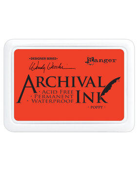 Ranger Wendy Vecchi Archival Ink Pad Poppy (AID61267) (DISCONTINUED) Ranger Wendy Vecchi Archival Ink Pad Poppy (AID61267) (DISCONTINUED)
