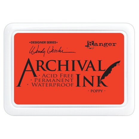 Ranger Wendy Vecchi Archival Ink Pad Poppy (AID61267) (DISCONTINUED) Ranger Wendy Vecchi Archival Ink Pad Poppy (AID61267) (DISCONTINUED)