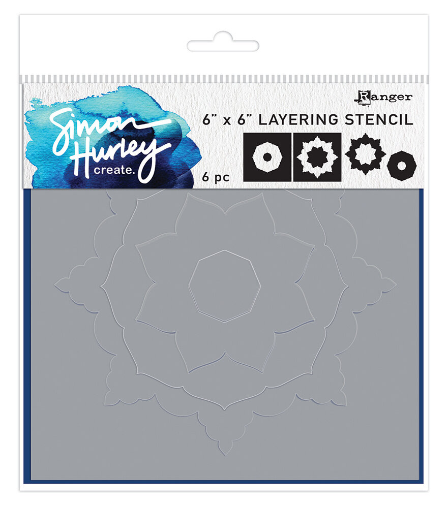 Ranger Simon Hurley create. Stencils 6x6 Inch Flowering Mandala (HUS80985) (DISCONTINUED) Ranger Simon Hurley create. Stencils 6x6 Inch Flowering Mandala (HUS80985) (DISCONTINUED)