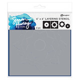 Ranger Simon Hurley create. Stencils 6x6 Inch Flowering Mandala (HUS80985) (DISCONTINUED)