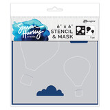 Ranger Simon Hurley create. Stencils 6x6 Inch Going Places (HUS78142) (DISCONTINUED)