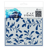 Ranger Simon Hurley create. Stencils 6x6 Inch Grand Greenery (HUS78470) (DISCONTINUED)