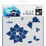 Ranger Simon Hurley create. Stencils 6x6 Inch Jumbo Poinsetta Maker (HUS74335) (DISCONTINUED)