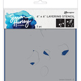 Ranger Simon Hurley create. Stencils Layering 6x6 Inch Lemon Branch (HUS78487) (DISCONTINUED)