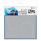 Ranger Simon Hurley create. Stencils 6x6 Inch Whimsical Ovals (HUS78531) (DISCONTINUED)
