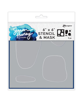 Ranger Simon Hurley create. Stencils 6x6 Inch Whimsical Ovals (HUS78531) (DISCONTINUED)