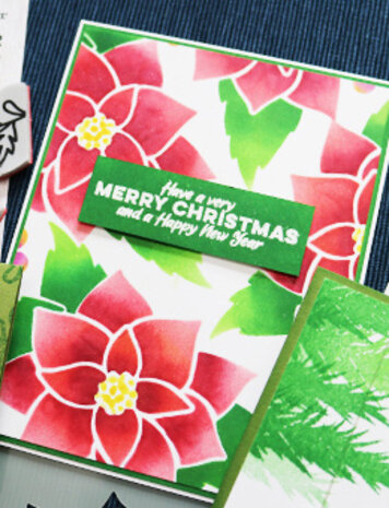 Ranger Simon Hurley create. Stencils 6x6 Inch Jumbo Poinsetta Maker (HUS74335) (DISCONTINUED)